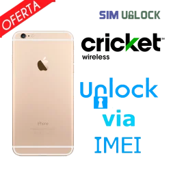Liberar / Desbloquear iPhone 6, 6+, 6S, 6S+, SE, 7, 7 Plus Cricket por IMEI (Limpios)