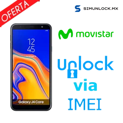 Liberar / Desbloquear Samsung Galaxy J4 Core Movistar por IMEI