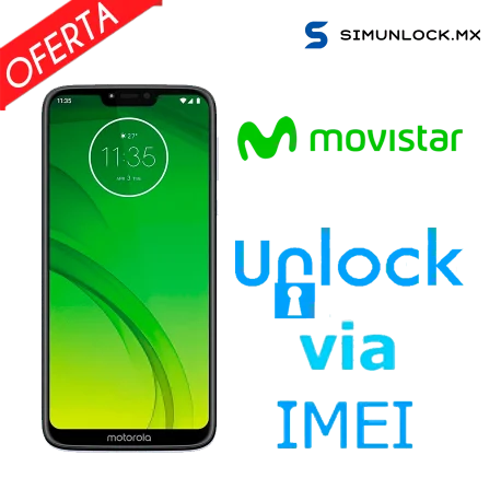 Liberar / Desbloquear Moto G7 Play Movistar por IMEI